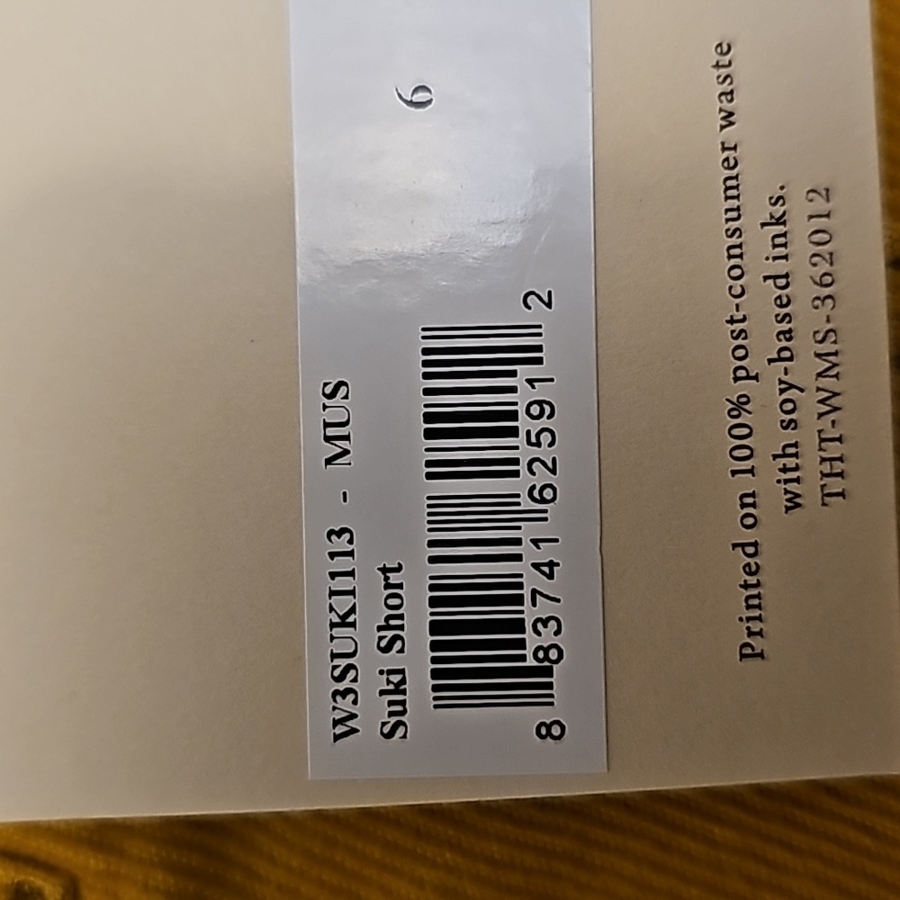 prAna Suki Corduroy Mustard Gold Shorts Low Rise Bottoms Fall Women's Sz 6 NWT - Picture 13 of 13